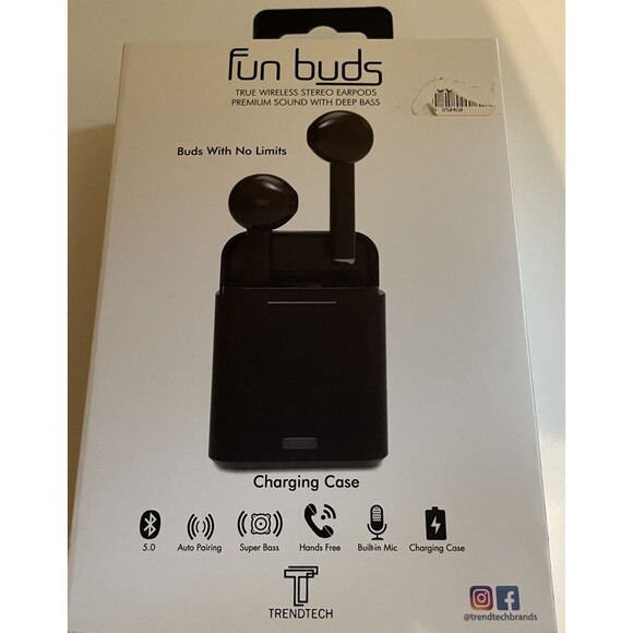 Wireless Pro Black Fun Buds (EBP-Black) - Picture 2 of 7